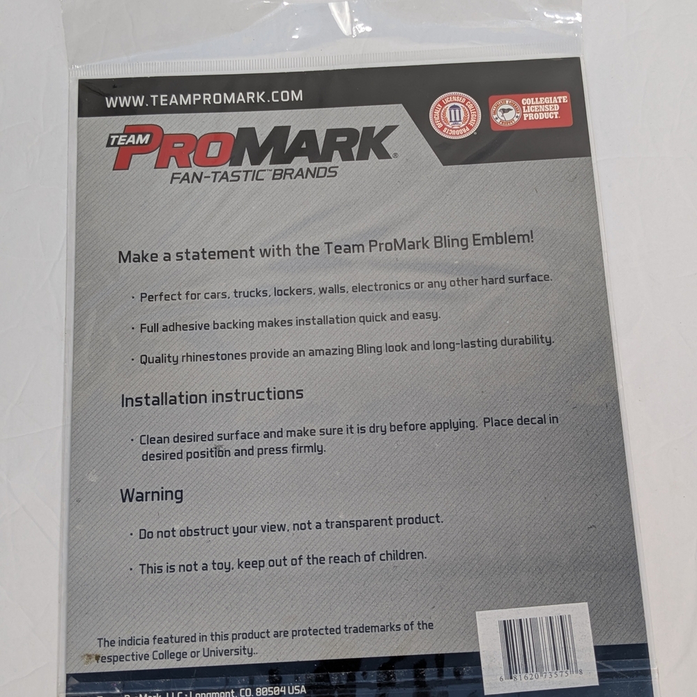 VT Rhinestone Iron-On Patch - Picture 3 of 5